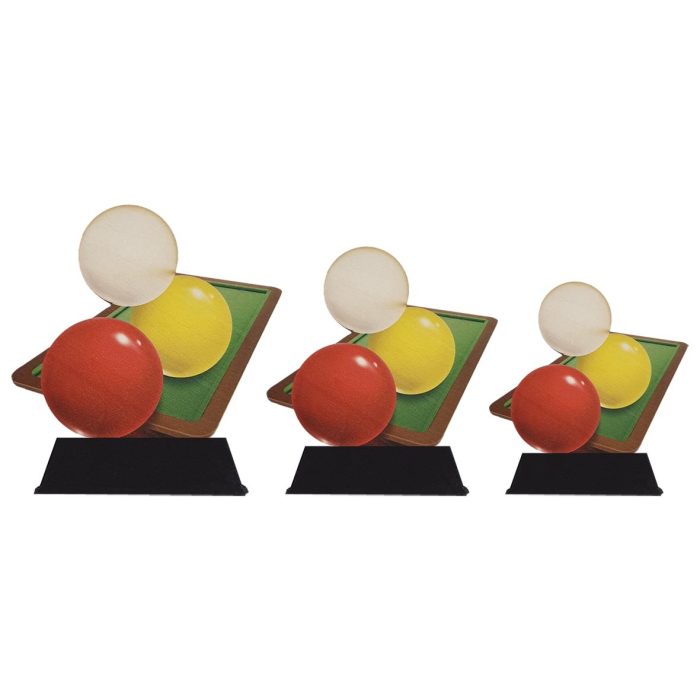 Houten Trofee Biljart - Afbeelding 2